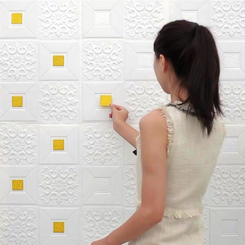 3D壁紙ルームデコレーション防水防湿防カビ壁パネルDIY寝室 - Pvc Panel Background のレビューと価格